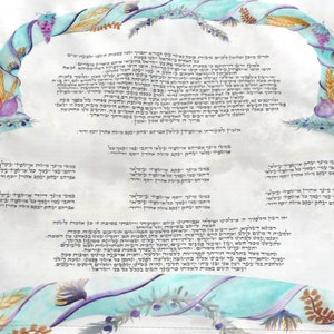 Ushpizin prayer poster for the Succah - gift- unique decoration of your Succah-pdf- about 12x17&quot;