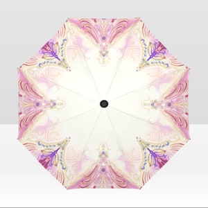 Special anti UV a 95%-Parapluie pliable personnalisable-Ombrelle- Pluie et soleil- Polyester et aluminium-diametre 96cm- design original