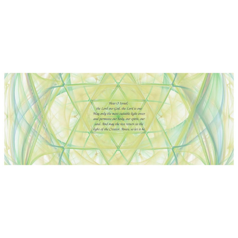 judaica gift-protection-spirituality-healing Hebrew energetic shield-Beautiful Ceramic mug with handpainted picture