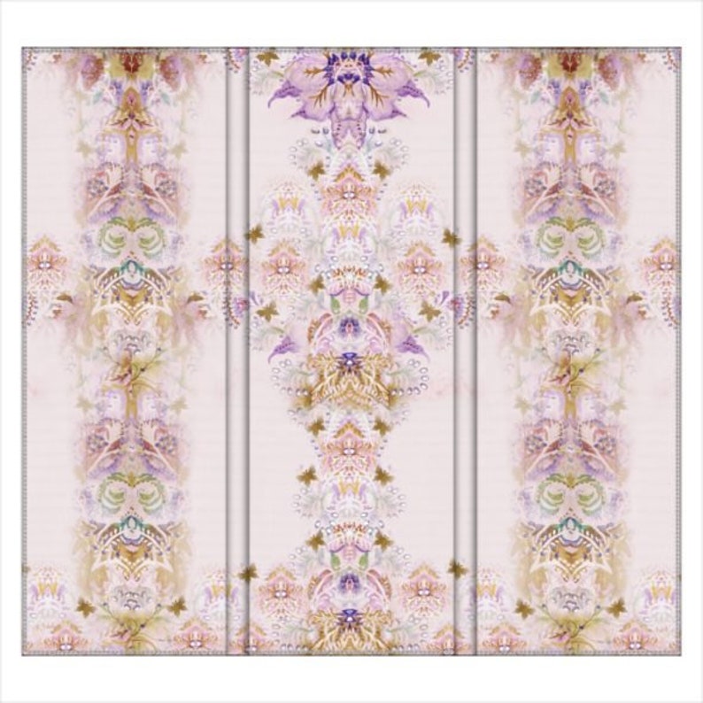 Artistic Room Divider Screens-hand made folding screen-Sandrine Artistic Room Divider Screens-hand made folding screen-Sandrine