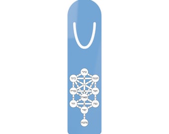Sefirot Tree of Life Bookmark: Hebrew Letters, Jewish Gift