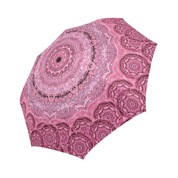 Artistic mandala-Assorted colors- Large  umbrella-parasol-rain umbrella-compact-innovative- Rain and sun- customizable--Handpainted design