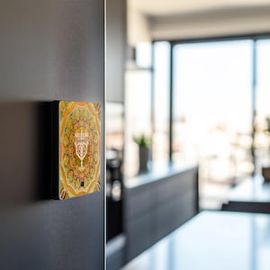 1168. Album de musique aimanté pour réfrigérateur - Acrylique - chanson compatible Bluetooth - Aimant musical personnalisé pour réfrigérateur - Cadeau personnalisé en acrylique