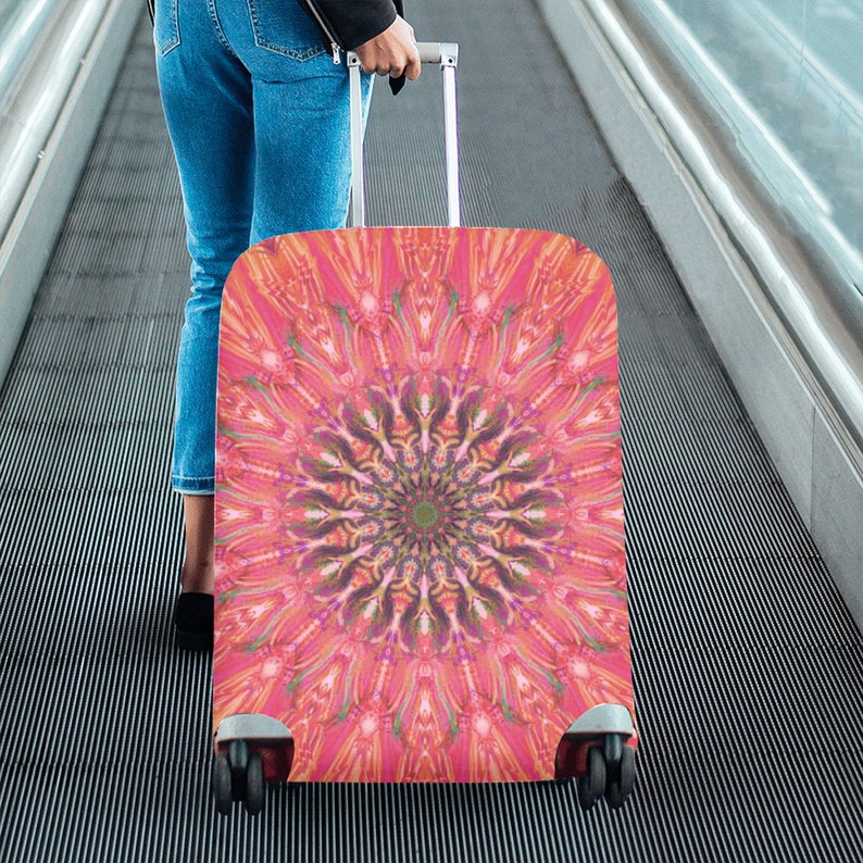 small medium and large extensible luggage cover 4sizes-Designer luggage cover-special travel-original gift-custom possible 9