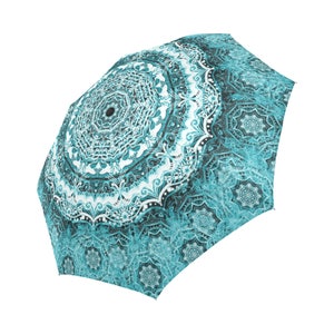 Reve bleu-Grand Parapluie pliable personnalisable-Ombrelle Pluie et soleil Polyester et aluminium-diametre 103cm design original image 7