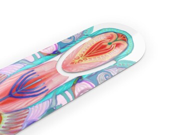 Jewish Totem Bookmark-Print on Aluminium -Hand painted design- custom possible- made in USA