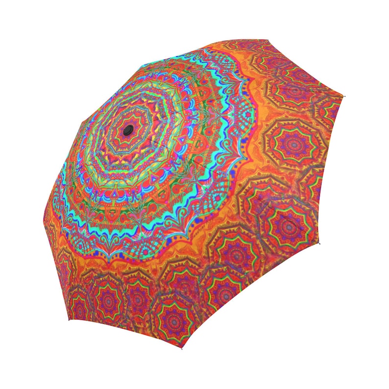 Reve bleu-Grand Parapluie pliable personnalisable-Ombrelle Pluie et soleil Polyester et aluminium-diametre 103cm design original image 6