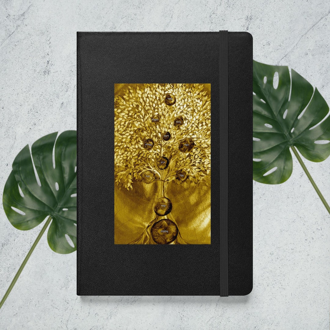 Hardcover Bound Notebook-tree of Life- Hebrew Sefirot -80 Pages - Etsy