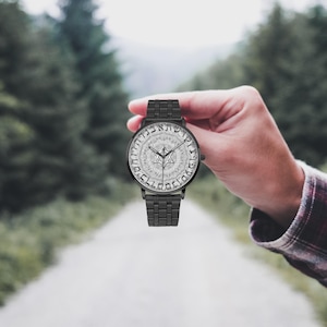Reloj para hombre y mujer con esfera con letras hebreas, modelo 249. Reloj de cuarzo Instafamous personalizado, 3 colores, 5 correas