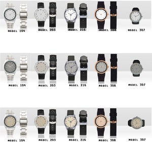 Reloj de acero inoxidable con letras hebreas y elegante correa de cuero, reloj judío de lujo, pequeño reloj de pulsera elegante para hombres y mujeres.