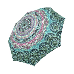 Reve bleu-Grand Parapluie pliable personnalisable-Ombrelle Pluie et soleil Polyester et aluminium-diametre 103cm design original image 5
