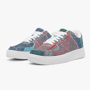 Orientalische Leder Low-Top Sneakers : Unisex Sportschuhe