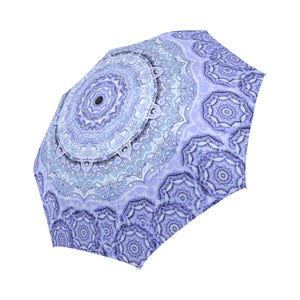 Reve bleu-Grand Parapluie pliable personnalisable-Ombrelle Pluie et soleil Polyester et aluminium-diametre 103cm design original image 4