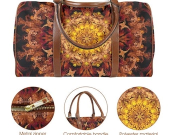 Mandala Art design Large Capacity Travel bag-11.8x9.5x20.5"- Custom on demand-sport bag-Week-end bag
