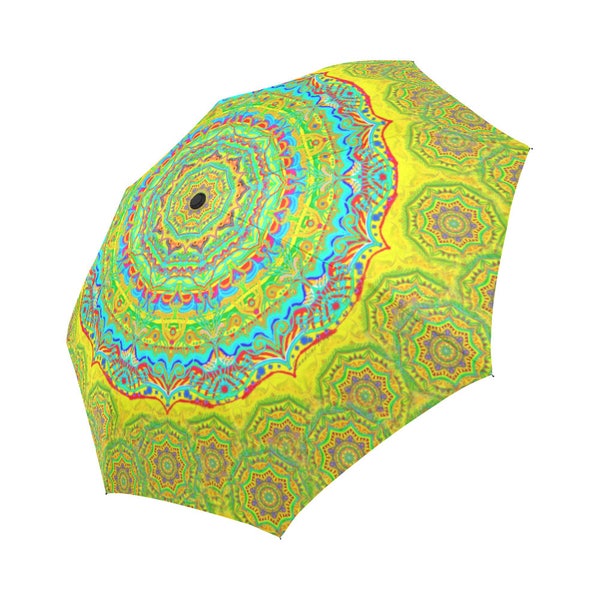 Reve bleu-Grand Parapluie pliable personnalisable-Ombrelle- Pluie et soleil- Polyester et aluminium-diametre 103cm- design original