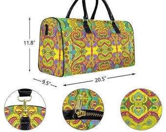 Abstract Art design Large Capacity Travel bag-11.8x9.5x20.5"- Custom on demand-sport bag-Week-end bag