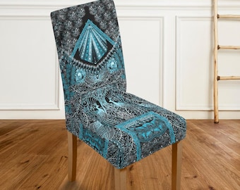 Artistic Design large Chair Cover - Soft, Breathable & Anti-Slip