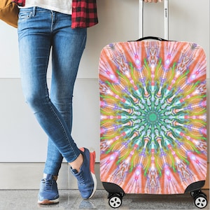 small medium and large extensible luggage cover 4sizes-Designer luggage cover-special travel-original gift-custom possible 7