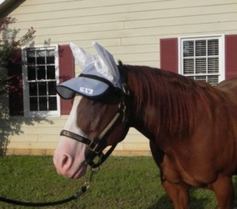 Horse Sun Visor With Ears 90 UV Proof Strong Comfortable Etsy