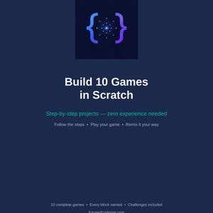 Entwickle 10 Spiele in Scratch – Schritt für Schritt! Programmierprojektbuch für Kinder von 8 bis 12 Jahren (zum Ausdrucken), Spieleentwicklung lernen, STEM-Geschenk