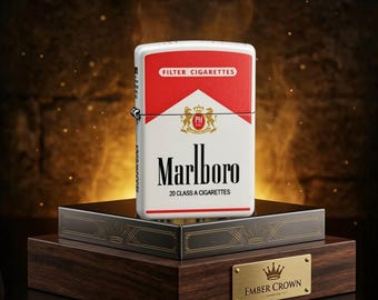 Retro Cigarette Pack Lighter Gift for Him, Vintage Zippo Style Collectible, Anniversary Gift Mens Accessories Classic Windproof Design