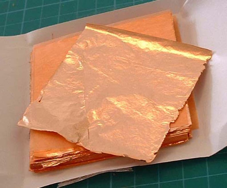 100 Pure Copper Leaf Sheets 7cm X 7cm for Arts Crafts Gilding Etsy