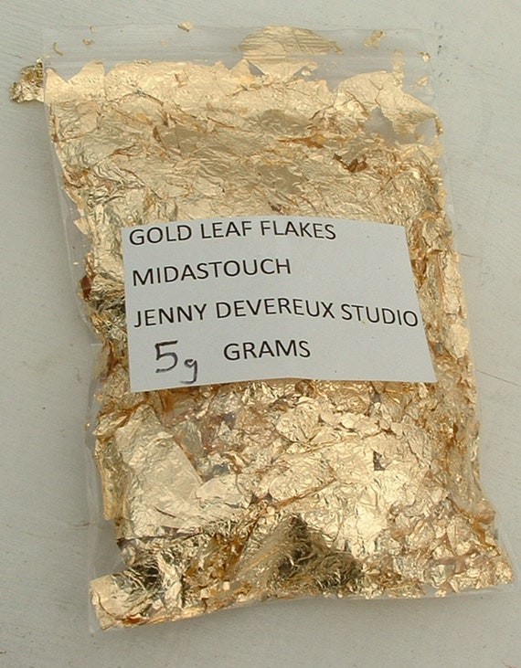  Gold Leaf Sheets 999/1000 Real Gold : 100 Gold Leaf Sheets :  Arts, Crafts & Sewing