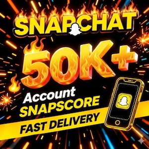Snapchat-Account mit über 50.000 Snapscore | HQ | Schnelle Lieferung