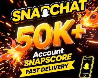 Aged Snapchat Account | 50K Snap Score, Fast Delivery