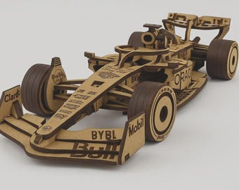 Laser Cut Formula 3mm SVG File – 3D Wood Model Vector | Digital Download