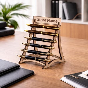 Pen Holder 3mm SVG | Laser Cut Desk Organizer | Wooden Pen Stand | Digital Download