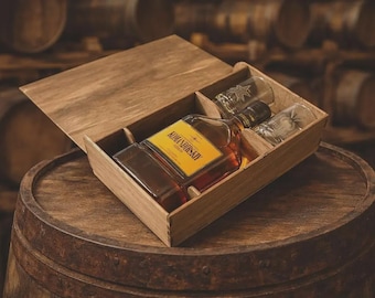 Wooden Gift Box 3mm SVG  Laser Cut Alcohol Packaging  Digital File