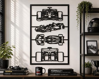 Formula Racing Metal Wall Art SVG – Laser Cut Motorsport Decor (Digital Download)