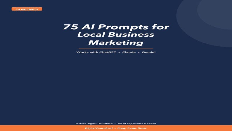 75 AI Prompts for Local Business Marketing | Chatgpt Prompts | Social ...