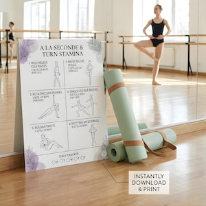 Dancer Conditioning Program, Competition Dance Workout Plan, 5 Week Ballet Strength Training PDF, Dance Teacher Resource, Turn Stamina Guide image 3