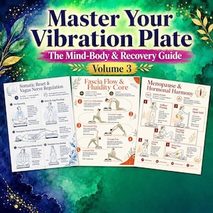 Vibration Plate Workout Chart Printable Somatic Exercise PDF Menopause Fitness Lymphatic Drainage Guide Whole Body Routine