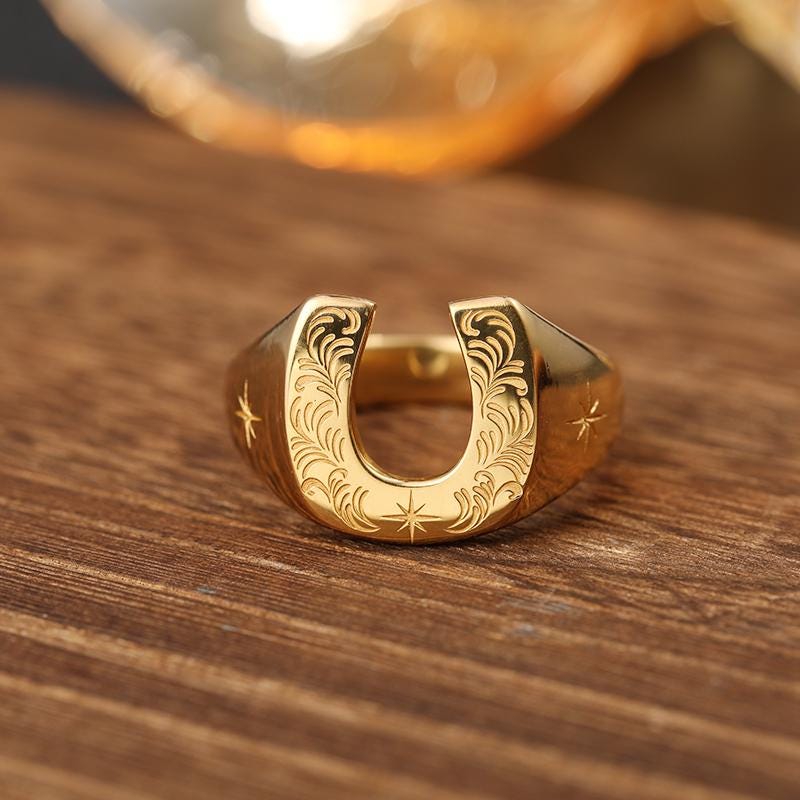 Horseshoe Ring Vintage - Etsy