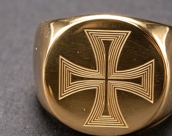 14K Gold St Patrick’s Cross Ring Northern Ireland Heritage