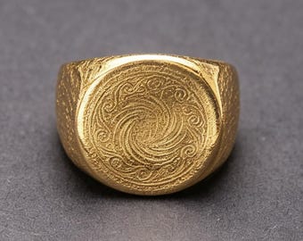 Pierścień platynowy Majiayao Spiral Vortex Pt950, obrączka Eternity Couple
