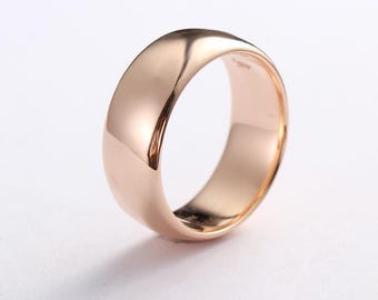 Anillo romano de eternidad de oro rosa de 18 quilates / Anillo de Adriano Antinoo