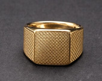 Nowy chiński pierścionek z brokatem ze złota 18K z wzorem Wanzi Lock Wealth Wedding Jewelry
