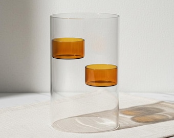 Hohlglas Kerzenhalter Klarglas Teelichtständer Kreative Floating Style Dekor Geburtstagsgeschenk Kinder Geschenk Home Tisch Akzent