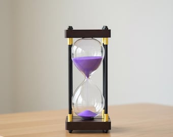 Kreative Glas Sanduhr Sanduhr Holzbasis Ornament Dekorative Schreibtisch Uhr Geburtstagsgeschenk Kinder Geschenk Home Office Dekor Akzent
