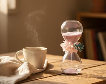Kreative Glas Sanduhr Ornament Tierform Sanduhr Holzsockel Weihnachtsbaum Dekor Geschenk Kinder Geburtstagsgeschenk Home Schreibtisch Dekor