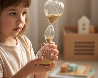 Dreischichtige Glas Sanduhr Sanduhr Europäischen Stil Kreative Kunst Vintage Schreibtisch Ornament Geburtstag Geschenk Kinder Geschenk