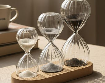 Europäische Glas Sanduhr Sanduhr Kreative Kunst Ornament Vintage Style Schreibtisch Dekor Geburtstagsgeschenk Kinder Geschenk Home Akzent