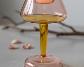 Europäische Farbe Glas Kerzenhalter Kreative Teelichtständer Vintage Stil Wohnkultur Geburtstagsgeschenk Kinder Geschenk Tischdekoration