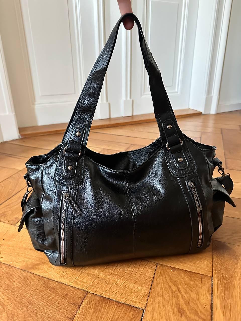 2000s Vintage Leather Bag - Etsy