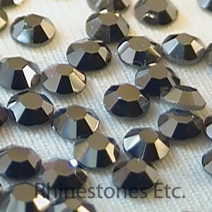 Rhinestones PriceLess Jet Hematite 12ss Flatback 1 gross
