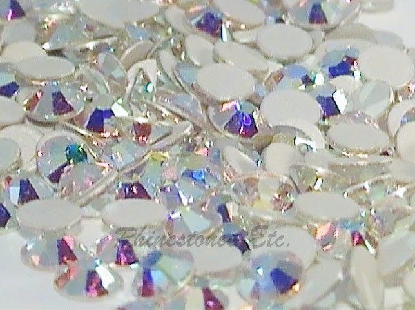 Preciosa MAXIMA SS9 Aurora Borealis Flatback Czech Crystals, 144ct